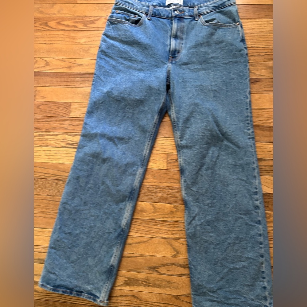 Abercrombie & Fitch Light Blue High Rise 90s relaxed fit